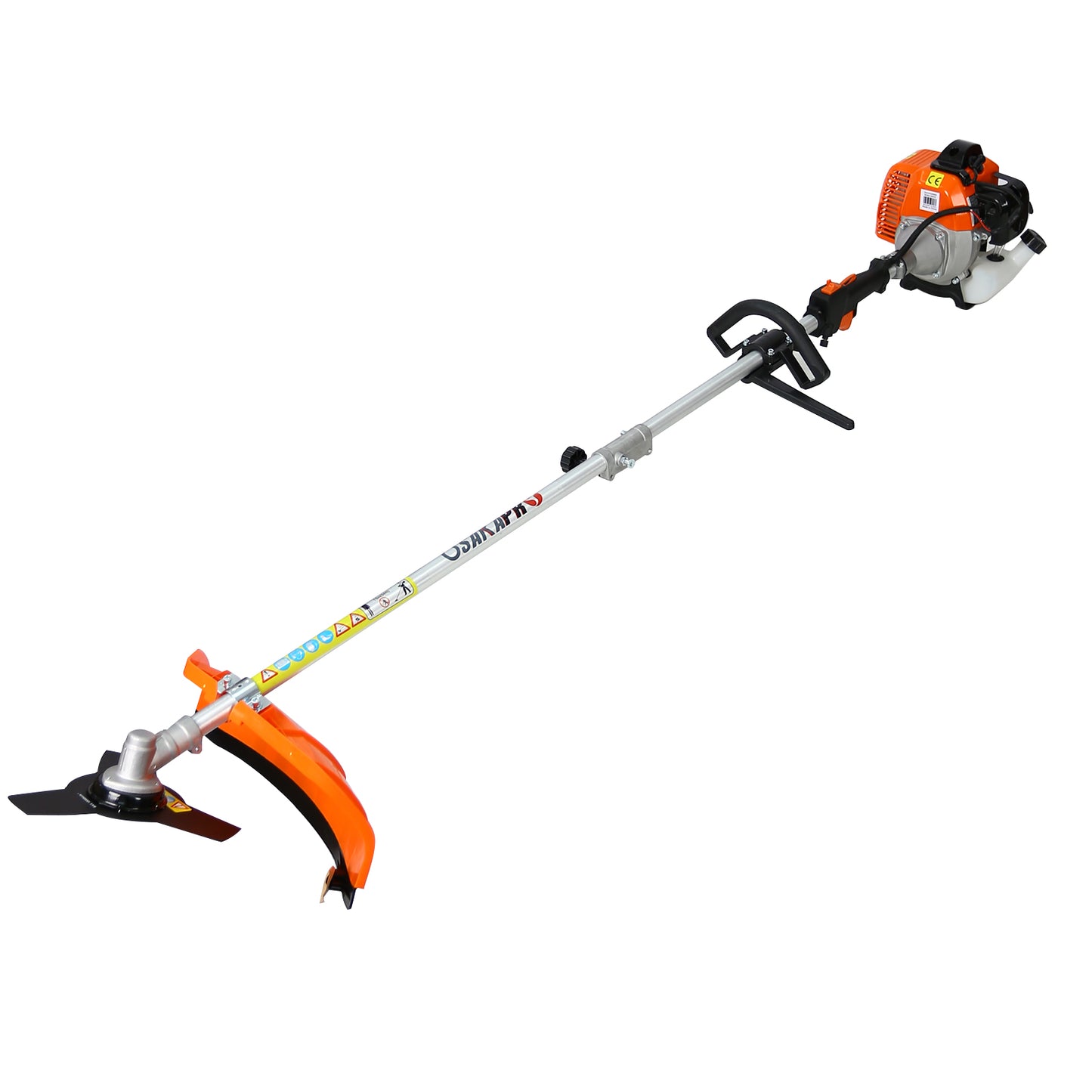 12 in 1 Multi-Functional Trimming Tool, 52CC 2-Cycle Garden Tool System with Gas Pole Saw, Hedge Trimmer, Grass Trimmer, and Brush Cutter EPA Compliant