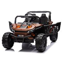 24V Kids Ride On UTV,Electric Toy For Kids w/Parents Remote Control,Four Wheel suspension,Low Start,Adjustable speed,Multimedia player,Early Education,Bluetooth,Rear storage space for kids aged 3+.