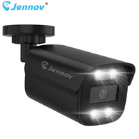 Jennov 4K 8MP POE Security IP66 Camera Outdoor Color Night Vision 2 Way Audio