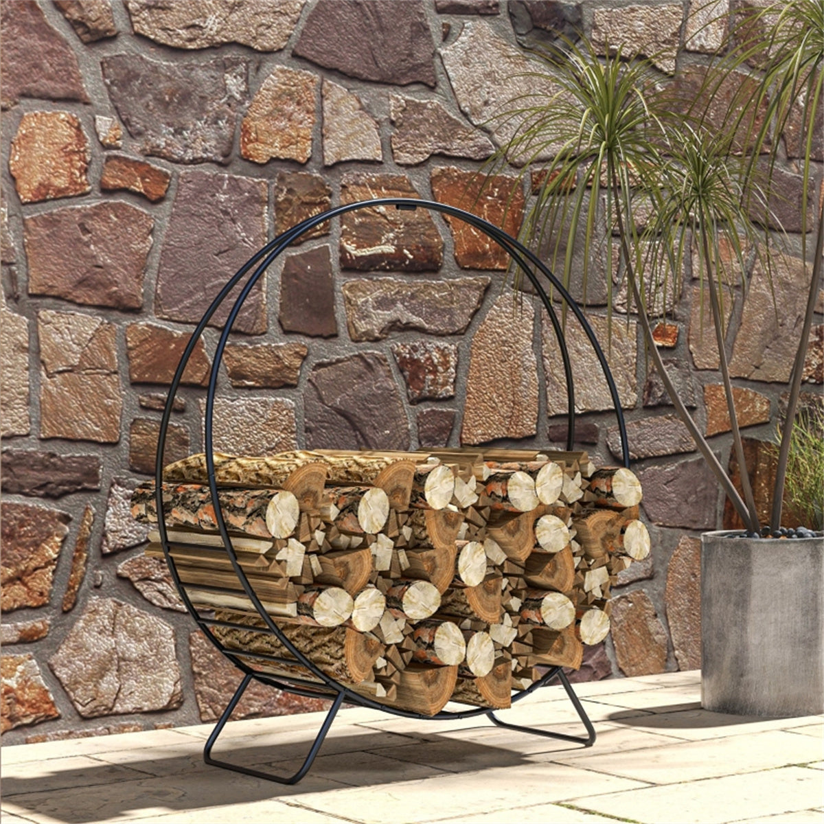 Firewood Rack、Heavy Duty Wood Storage Holder