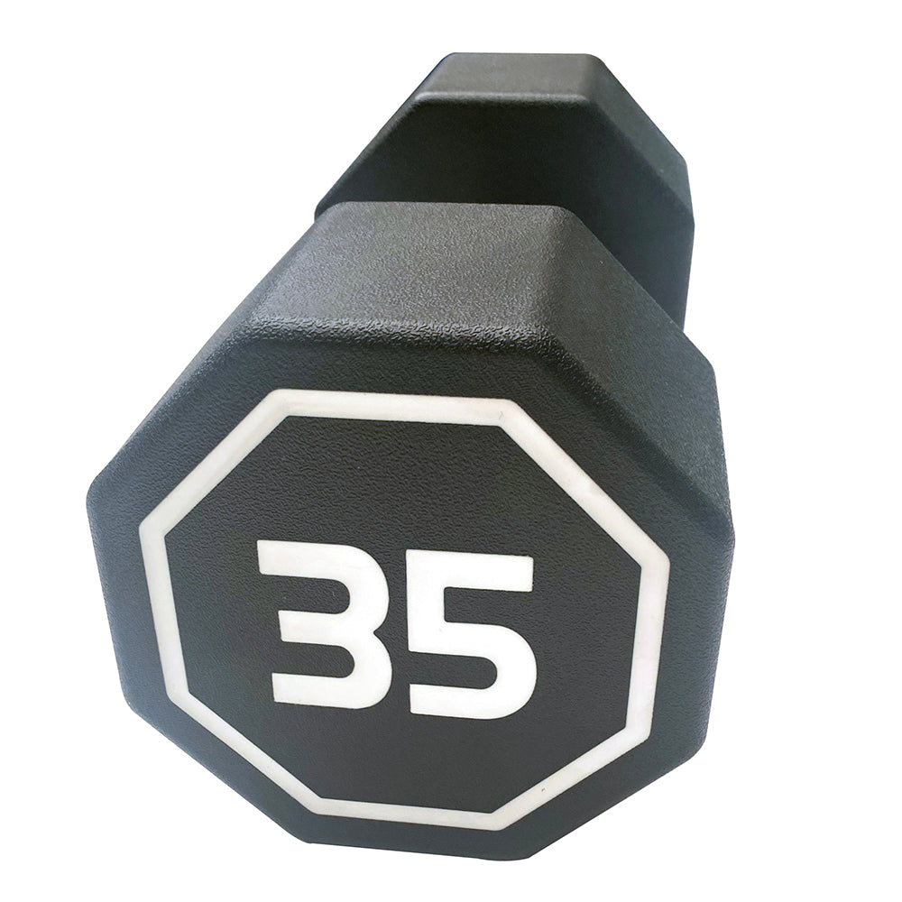 35LBS  APOLLO IR3920 Premium Octagonal Dumbbell, Large Numbers, Hard Chrome Plated Handle Dumbbells to Assist with Push-Ups