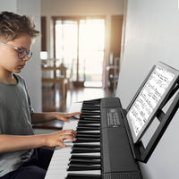 【Do Not Sell on Amazon】GEP-204 61Key Folding Piano Semi-Weighted Standard Keyboards Digital Piano with Bluetooth, Handbag，for Piano Lover Black color