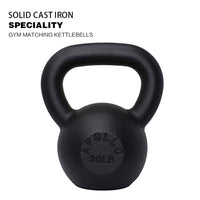 30LBS Solid Cast Iron Kettlebells  Ideal for Strength Training, Building Muscles