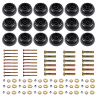 18PK Deck Wheel Roller Kits for Exmark Husqvarna with Hardware 103-3168 103-4051 1-603299 539102643 539102754