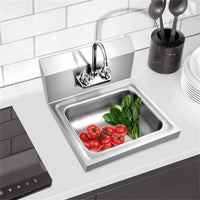 Wall mounted absorption tank anti splash 17" x 15" x 14.5" (L x W x H)