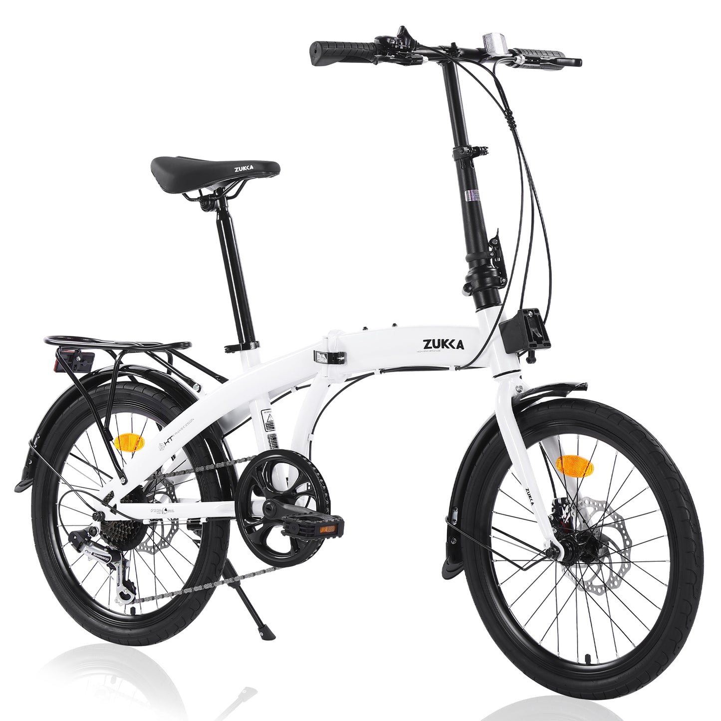 20" Folding Bike Steel Frame 7 Speed City Bike