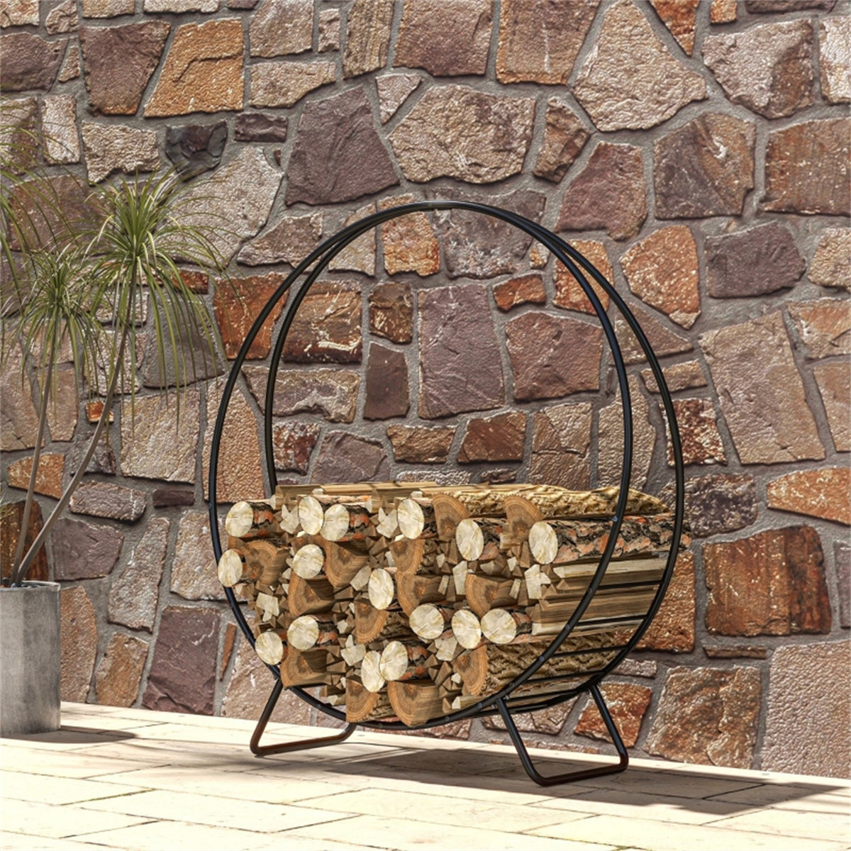 Firewood Rack、Heavy Duty Wood Storage Holder