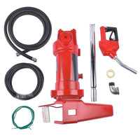 Red Nozzle Large Bore 12V 15 GPM 13A Fuel Transfer Pump with Discharge Hose