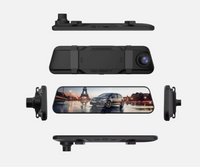 1080P HD Rearview Mirror Car DVR Dual Dash Cam Camera Front Rear Video Recorder