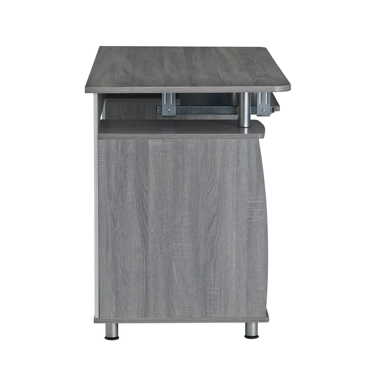 Complete Workstation Computer Desk with Storage, Grey