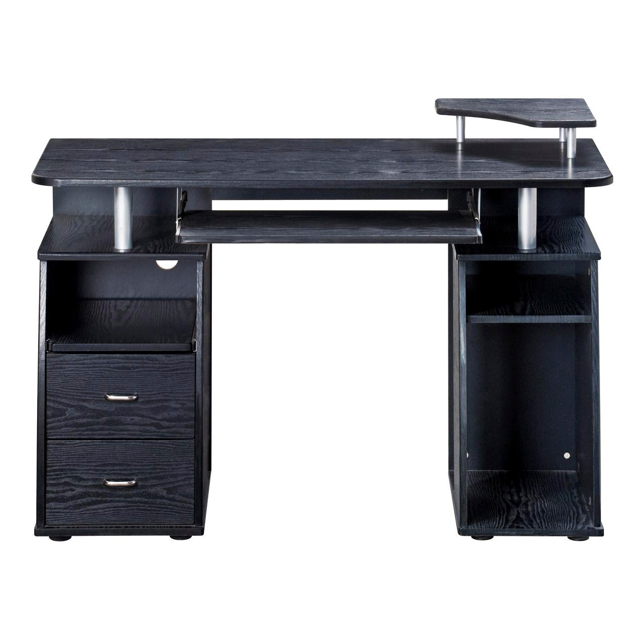 Complete Computer Workstation Desk With Storage, Espresso