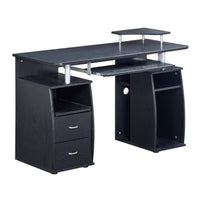 Complete Computer Workstation Desk With Storage, Espresso