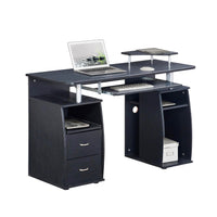 Complete Computer Workstation Desk With Storage, Espresso