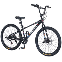 Freestyle Kids Bike Double Disc Brakes 26 Inch Children's Bicycle for Boys Girls Age 12+ Years