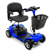 4 Wheel Mobility Scooter for Seniors, Electric Power Wheelchair with Lights and Long Range Battery