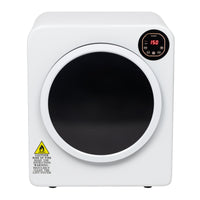 Electric Compact Laundry Clothes Dryer, 13.2Ibs 6kg Tumble Dryer with Stainless Steel Tub, Easy Control Panel with LED display for Variety Drying Mode, Portable Dryer for Apartments, Home, Dorm, White