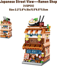 Building Blocks Set of 4, Kids Mini Building Block Kit, 1608Pcs Japan House Building Set Gift for 6-12 Years Old Kid Girls and Boys