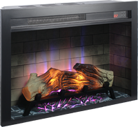 28 inch  Electric Fireplace Insert, multicolored flames