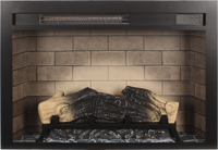 28 inch  Electric Fireplace Insert, multicolored flames