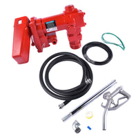 Transfer of Gasoline Diesel Kerosene 12V 15 GPM Fuel Transfer Pump + Nozzle Kit