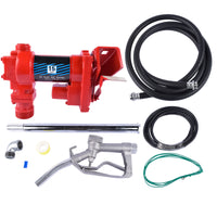 Transfer of Gasoline Diesel Kerosene 12V 15 GPM Fuel Transfer Pump + Nozzle Kit