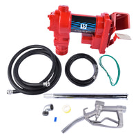 Transfer of Gasoline Diesel Kerosene 12V 15 GPM Fuel Transfer Pump + Nozzle Kit