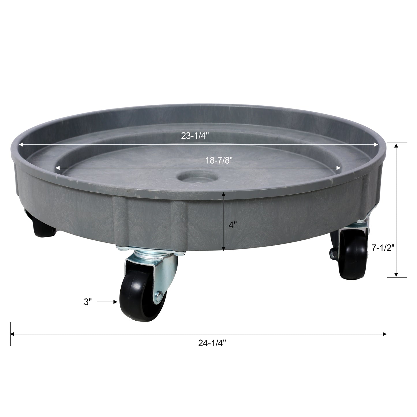 30 Gallon and 55 Gallon Heavy Duty Plastic Drum Dolly – Durable Plastic Drum Cart 900 lb. Capacity- Barrel Dolly with 5 Swivel Casters Wheel ,2pcs set