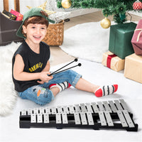 30 Notes Percussion Glockenspiel with  Mallets Sticks Stand