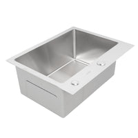 304 Stainless Steel Single Basin Sink with Drainer and Hose for Home Kitchen - Vegetable Washing Sink