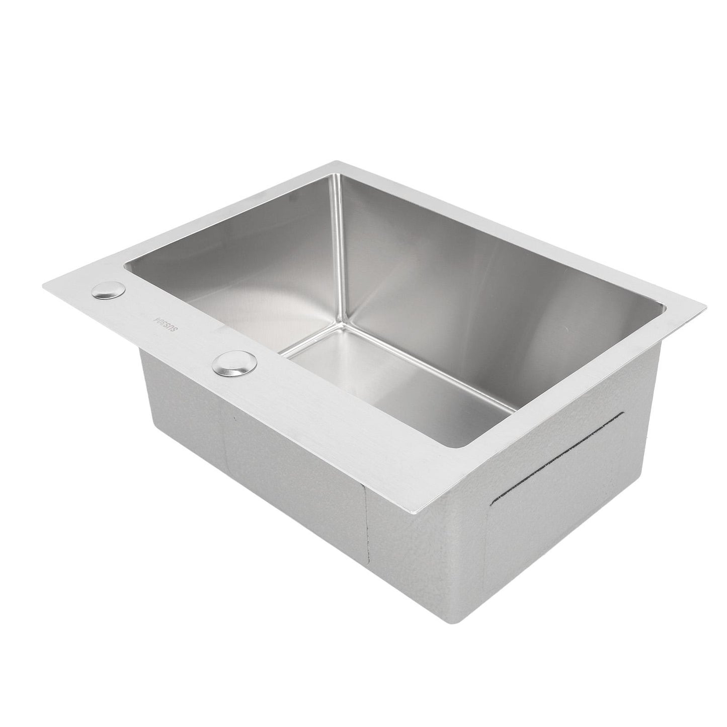 304 Stainless Steel Single Basin Sink with Drainer and Hose for Home Kitchen - Vegetable Washing Sink