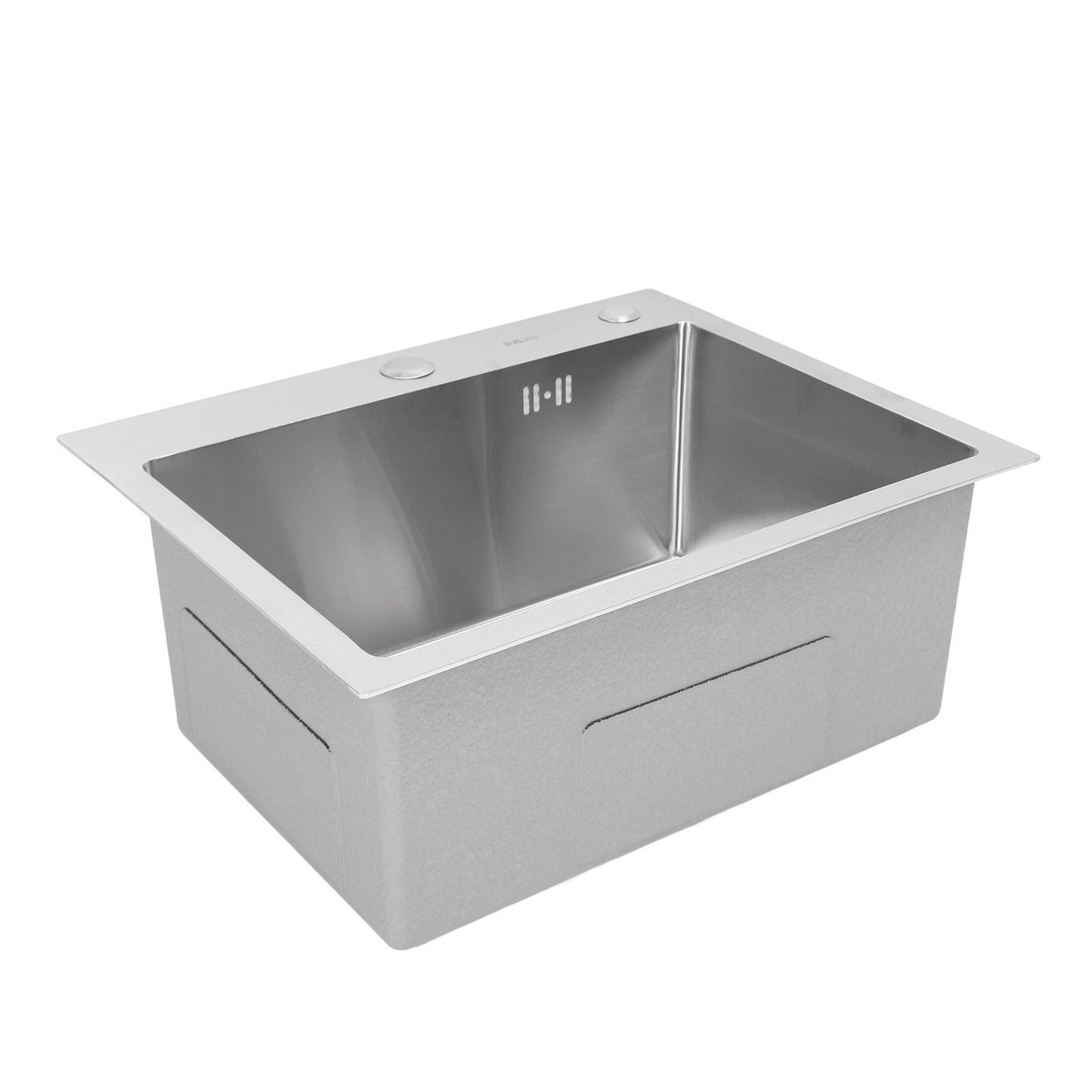 304 Stainless Steel Single Basin Sink with Drainer and Hose for Home Kitchen - Vegetable Washing Sink