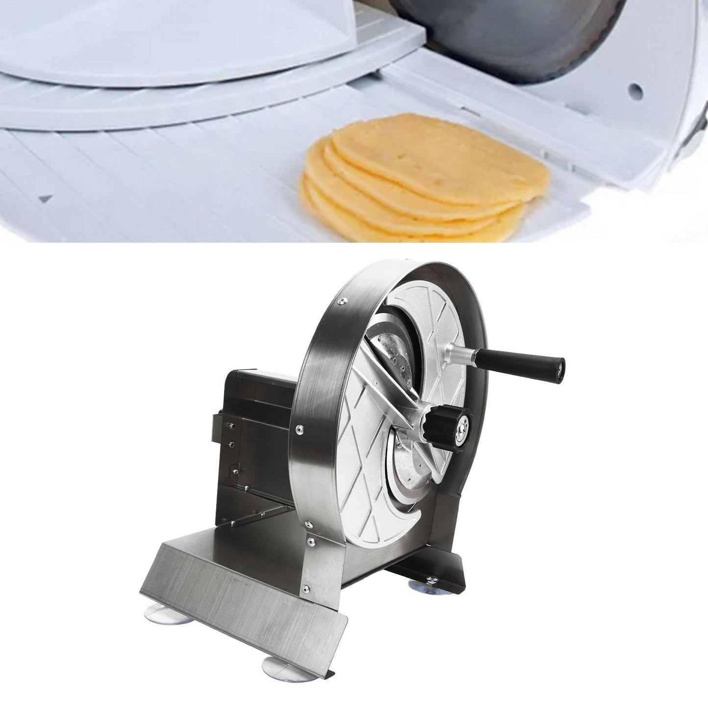 Adjustable Thickness Commercial Slicing Machine for Vegetables and Fruits - Professional Cutter for Kitchen and Restaurant Use