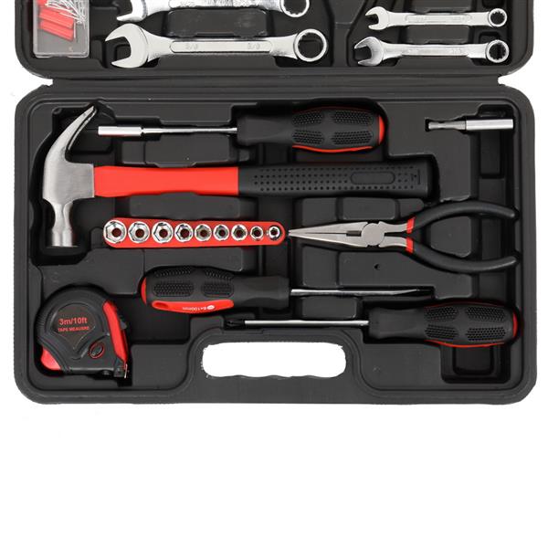 148pcs Iron  Household Tool Set Red