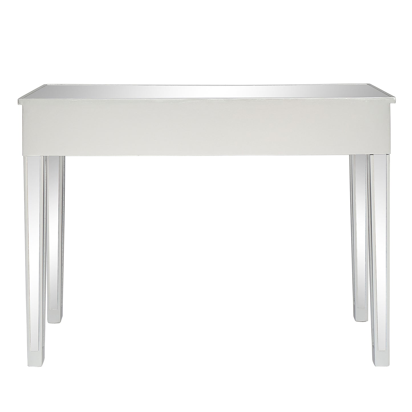 106*38*76cm Modern Mirror Two-Pump Computer Table Silver