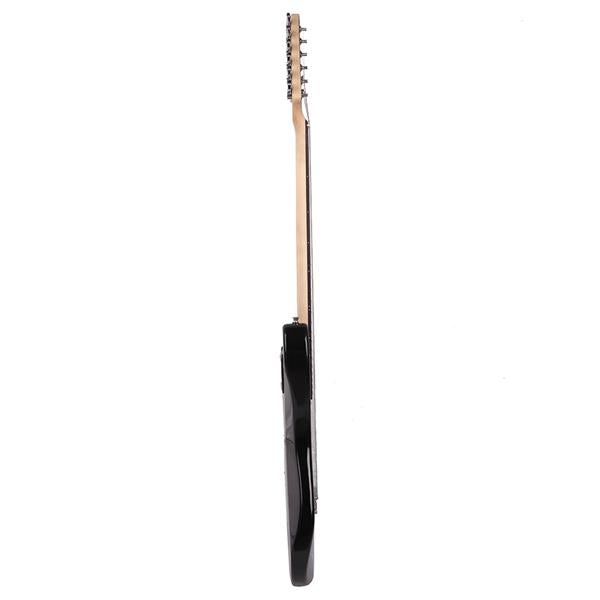 [Do Not Sell on Amazon]Glarry GST-E Electric Guitar Bag Shoulder Strap Pick Whammy Bar Cord Wrench Tool Blue