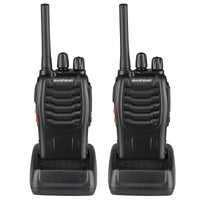 BF-88A 5W FRS Frequency Handheld Walkie Talkie Black (2pcs/Pair)