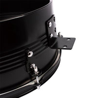 [Do Not Sell on Amazon]Glarry Percussion 13" & 14" Timbales Drum Set with Stand and Cowbell Black