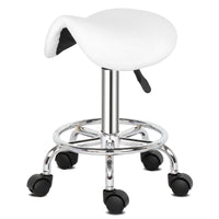 Saddle Stool Ha Ha Feet Rotation Bar Stool White