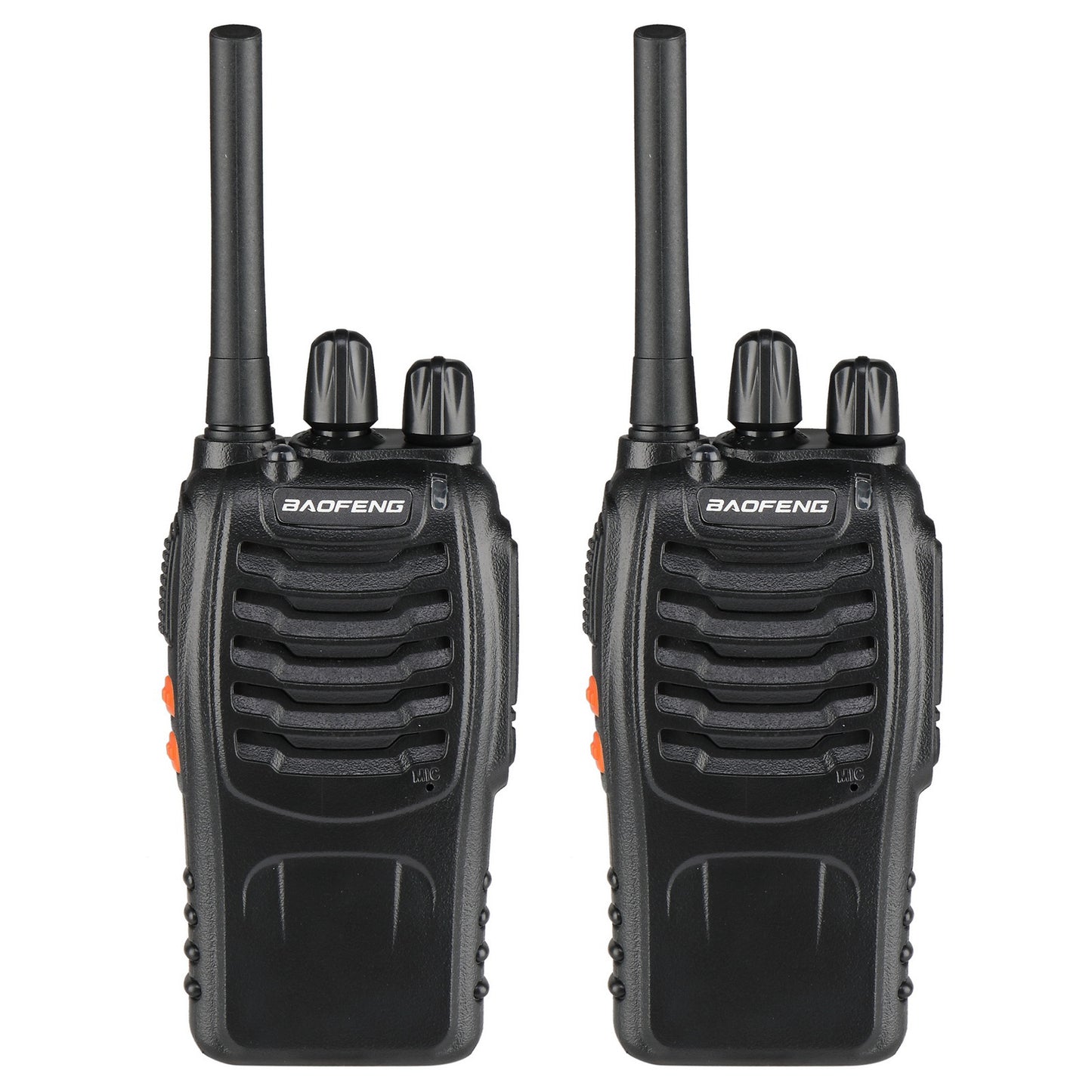 BF-88A 5W FRS Frequency Handheld Walkie Talkie Black (2pcs/Pair)