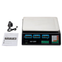 ACS-30 40kg/5g Digital Price Computing Scale for Vegetable US Plug Silver & Black