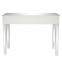 Silver MDF Mirror Surface Broken Glass Three Pumping Computer Desk