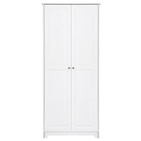 Double Door Five-tier Storage Cabinet White