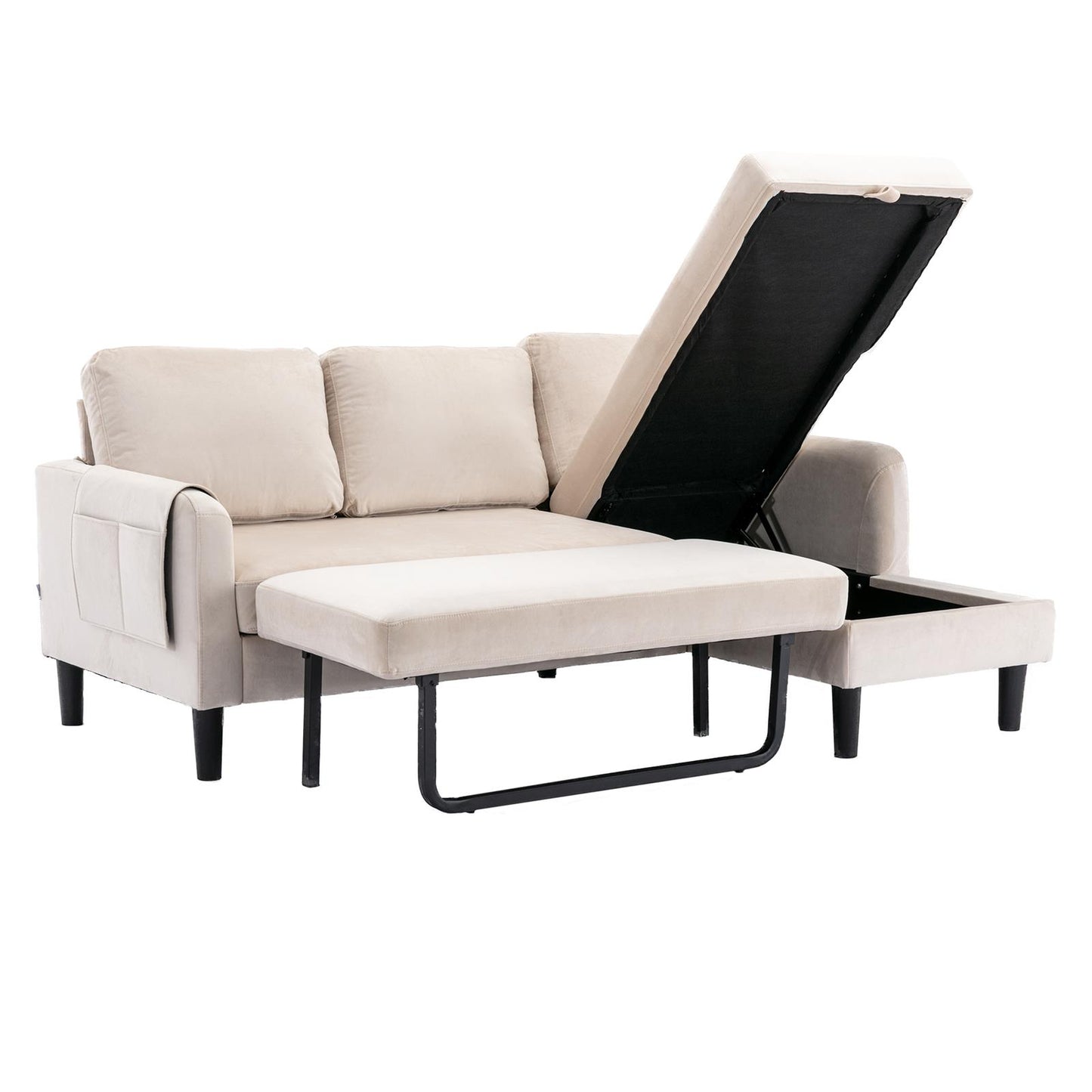 Sectional Sofa Reversible Sectional Sleeper Sectional Sofa with Storage Chaise