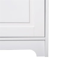 Double Door Five-tier Storage Cabinet White