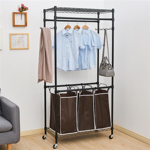 Heavy-Duty Sorting Hamper Commercial Grade Clothes Rack