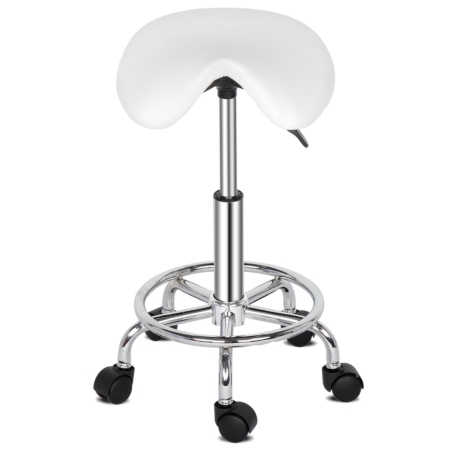 Saddle Stool Ha Ha Feet Rotation Bar Stool White