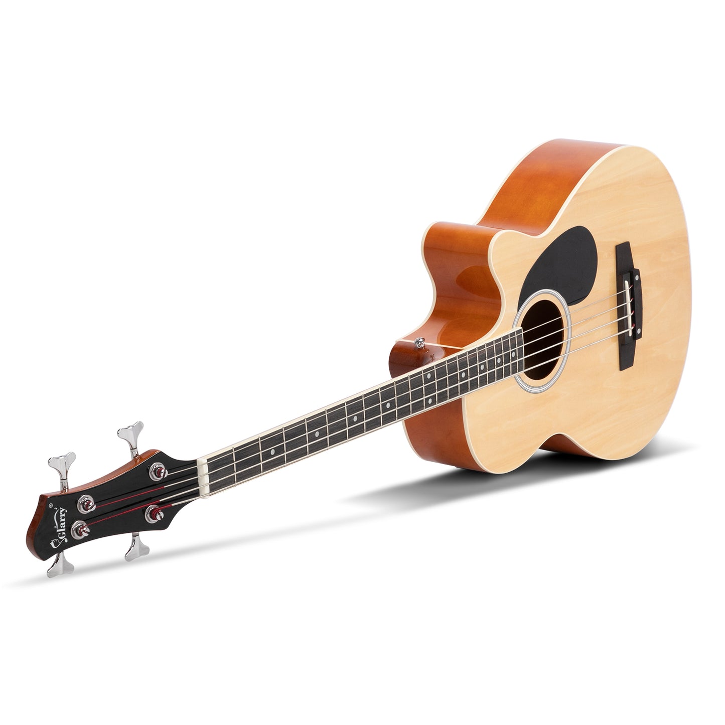 [Do Not Sell on Amazon] Glarry GMB101 4 string Electric Acoustic Bass Guitar w/ 4-Band Equalizer EQ-7545R Burlywood