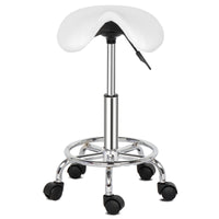 Saddle Stool Ha Ha Feet Rotation Bar Stool White