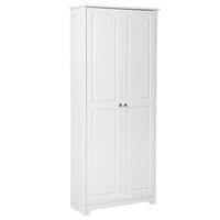 Double Door Five-tier Storage Cabinet White