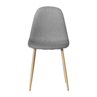 4pcs Modern Style Simple Dining Chair Gray